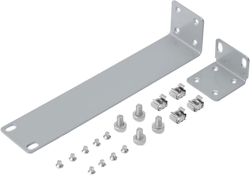 PhyinLan Rack Mount Kit for Ubiquiti Switch, 1U Rack Ears for EdgeSwitch ES-8-150W Switch 8 Port and for US-8-150W UniFi Switch 8 Port - Image 1